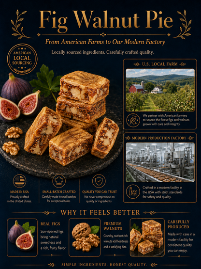 🌟 Limited Stock 🌟 Black Sesame Cranberry Fig Walnut Pie, Natural Plant‑Based Snack Bar-Ryan